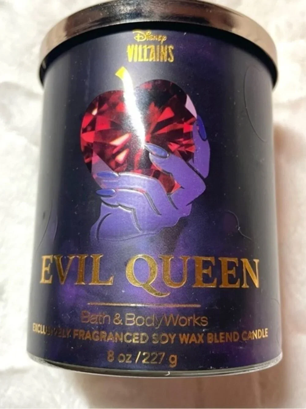 👑✨ NWT Disney Villains Evil Queen Candle – Bath & Body Works Exclusive 🍎🖤